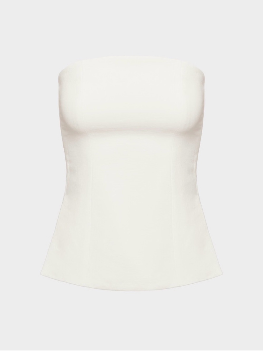 Wilfred Strapless Bandeau Bustier in Ivory White